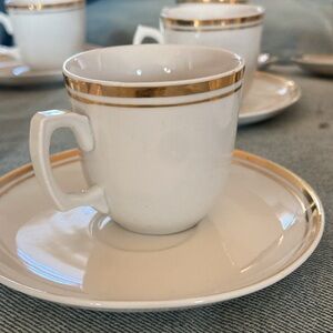 12 vintage demitasse cups (3 oz.) and saucers